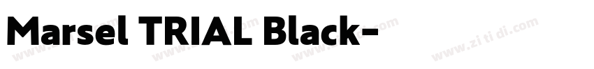 Marsel TRIAL Black字体转换
